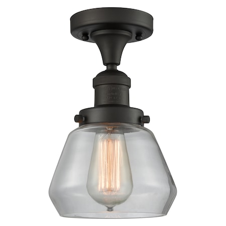 One Light Vintage Dimmable Led Semi-Flush Mount